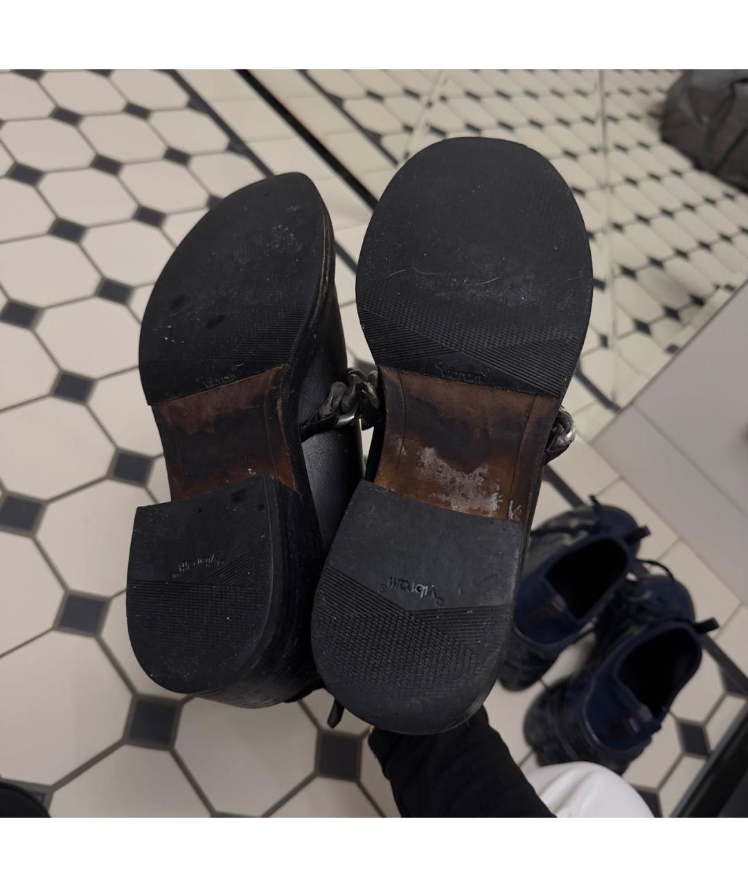 GIVENCHY Черные кожаные полусапоги, фото 5