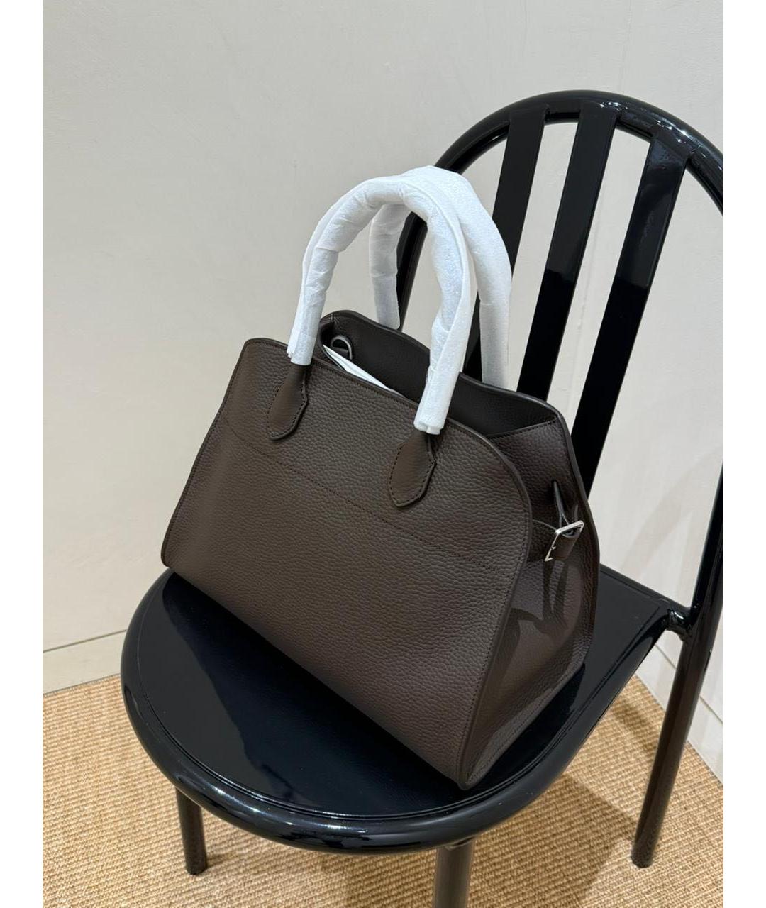 THE ROW Коричневая кожаная сумка тоут, фото 2