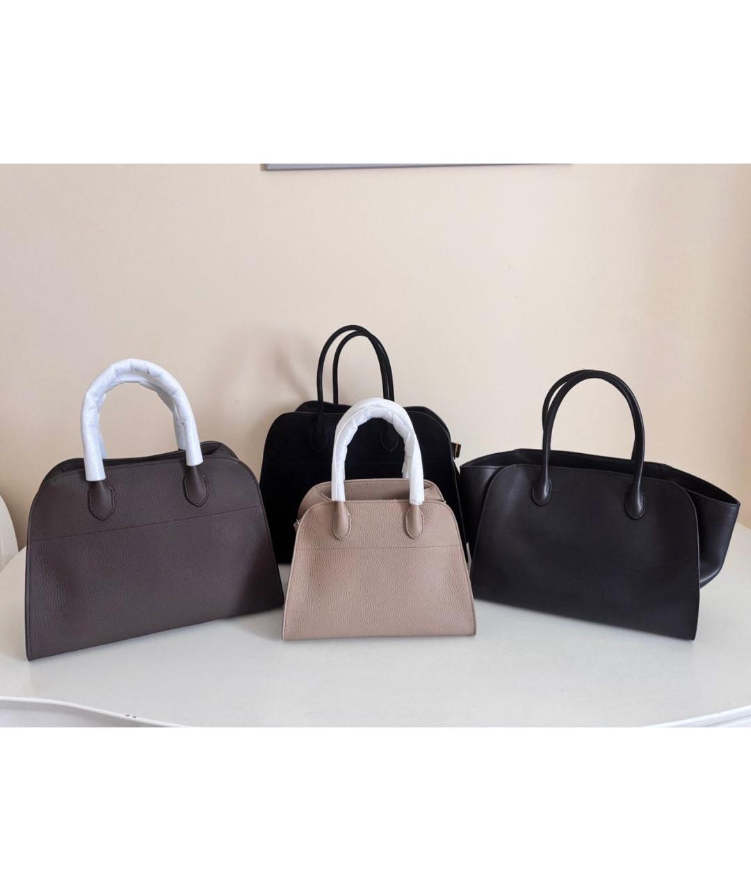 THE ROW Коричневая кожаная сумка тоут, фото 3