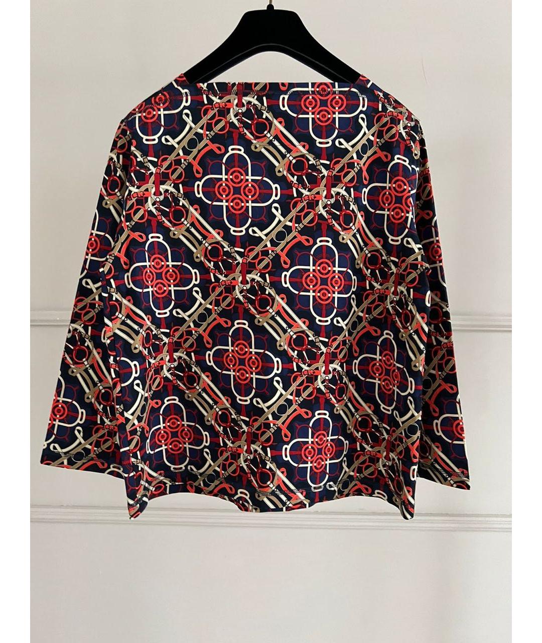 HERMES Мульти хлопко-эластановый джемпер / свитер, фото 2