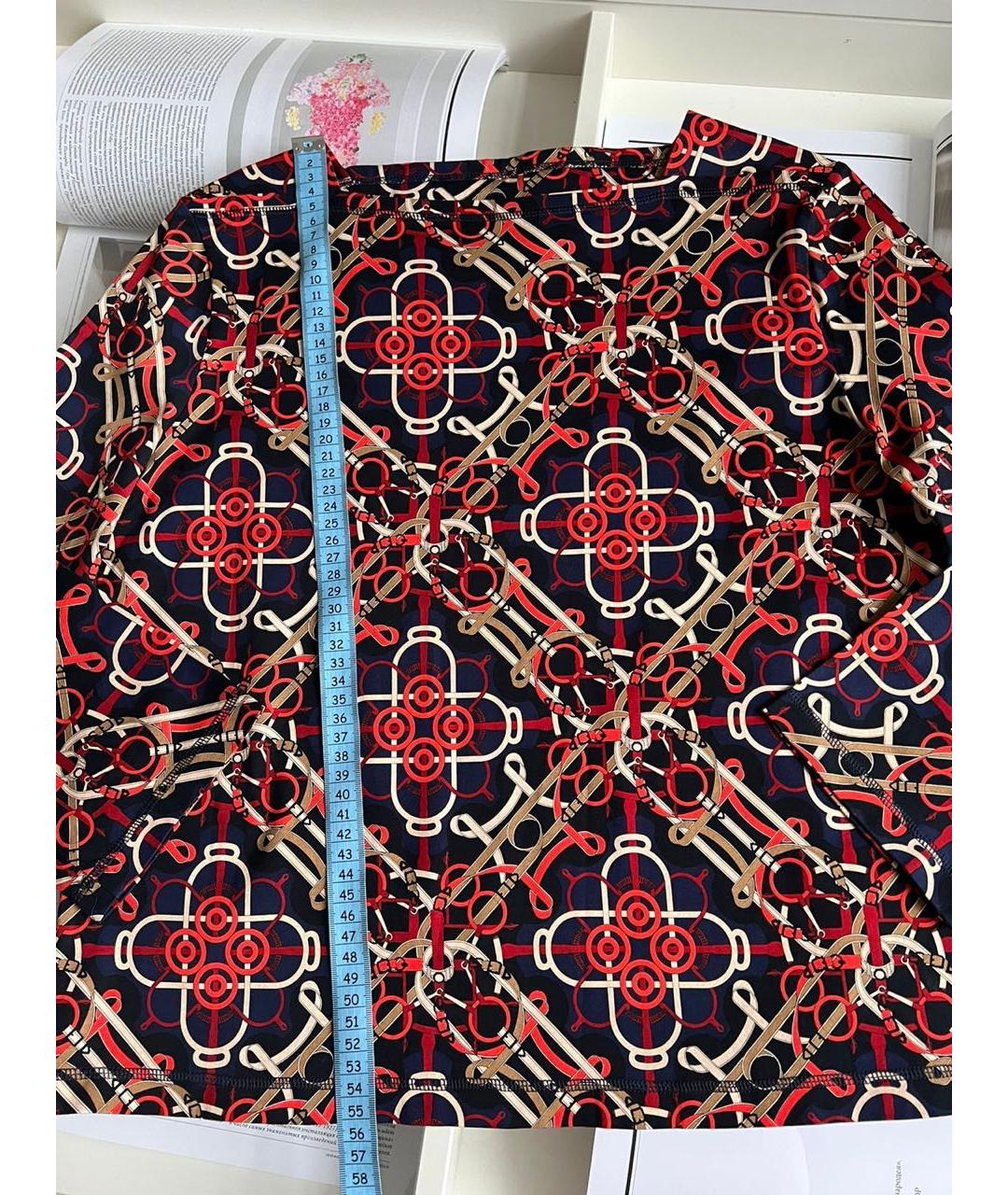 HERMES Мульти хлопко-эластановый джемпер / свитер, фото 8