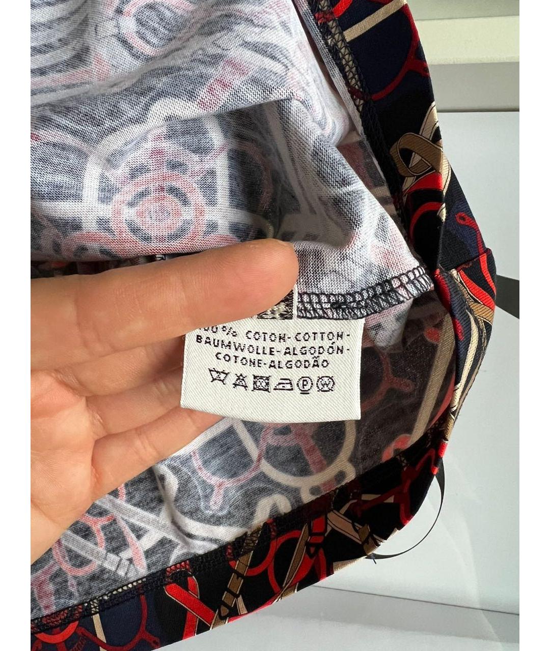 HERMES Мульти хлопко-эластановый джемпер / свитер, фото 5