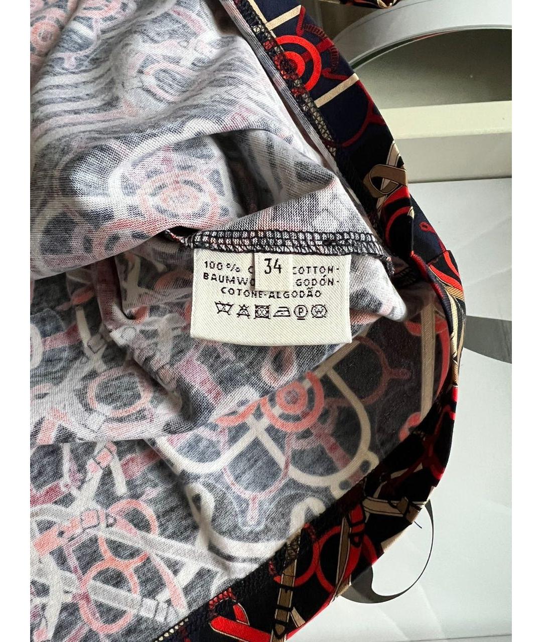 HERMES Мульти хлопко-эластановый джемпер / свитер, фото 4