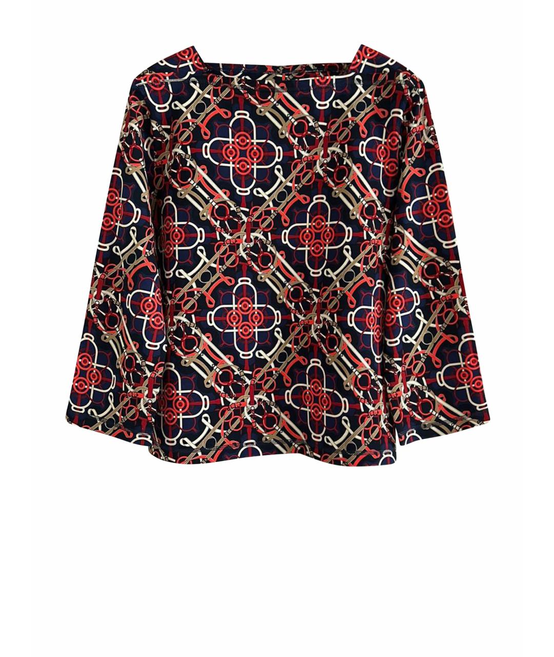 HERMES Мульти хлопко-эластановый джемпер / свитер, фото 1