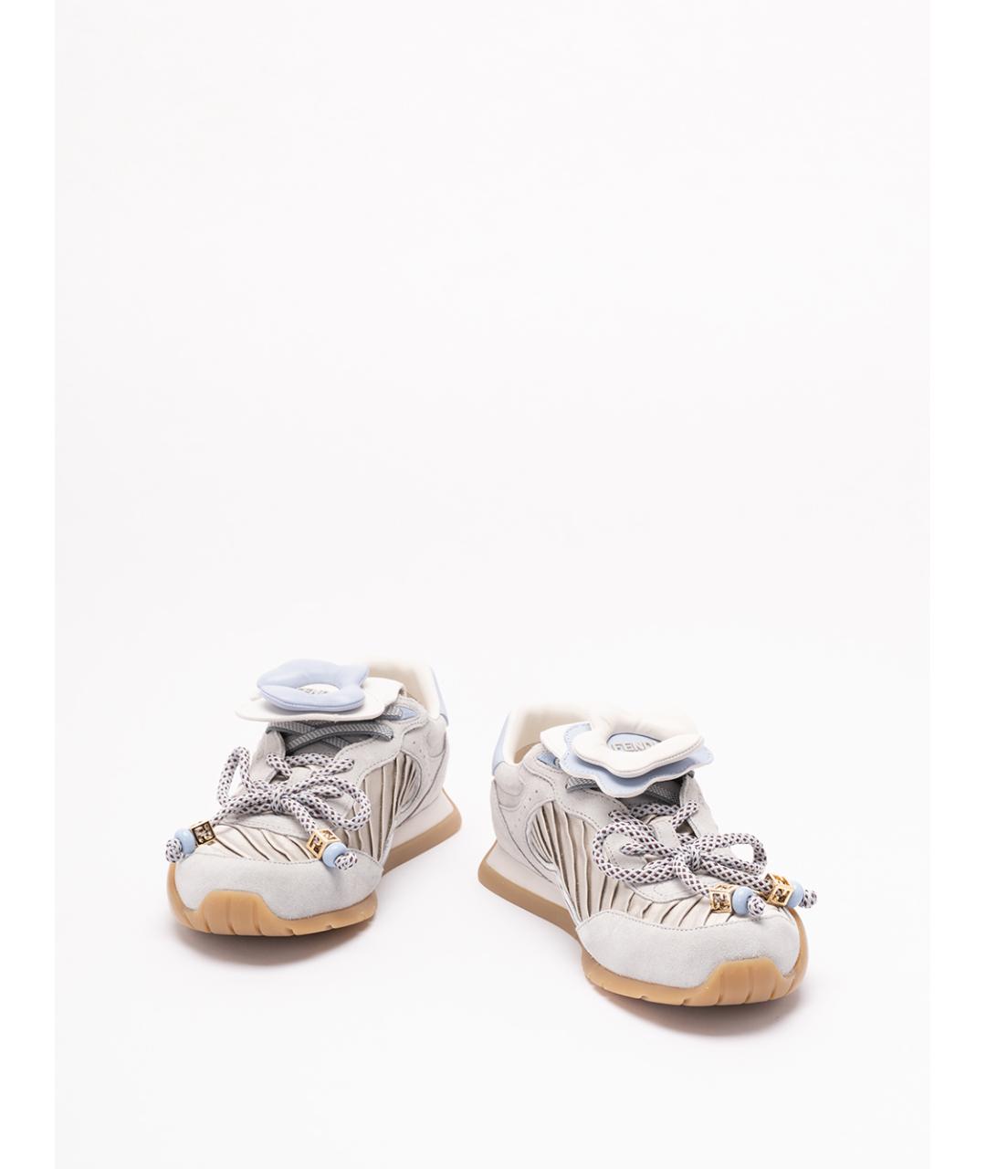 FENDI Мульти кожаные кроссовки, фото 2