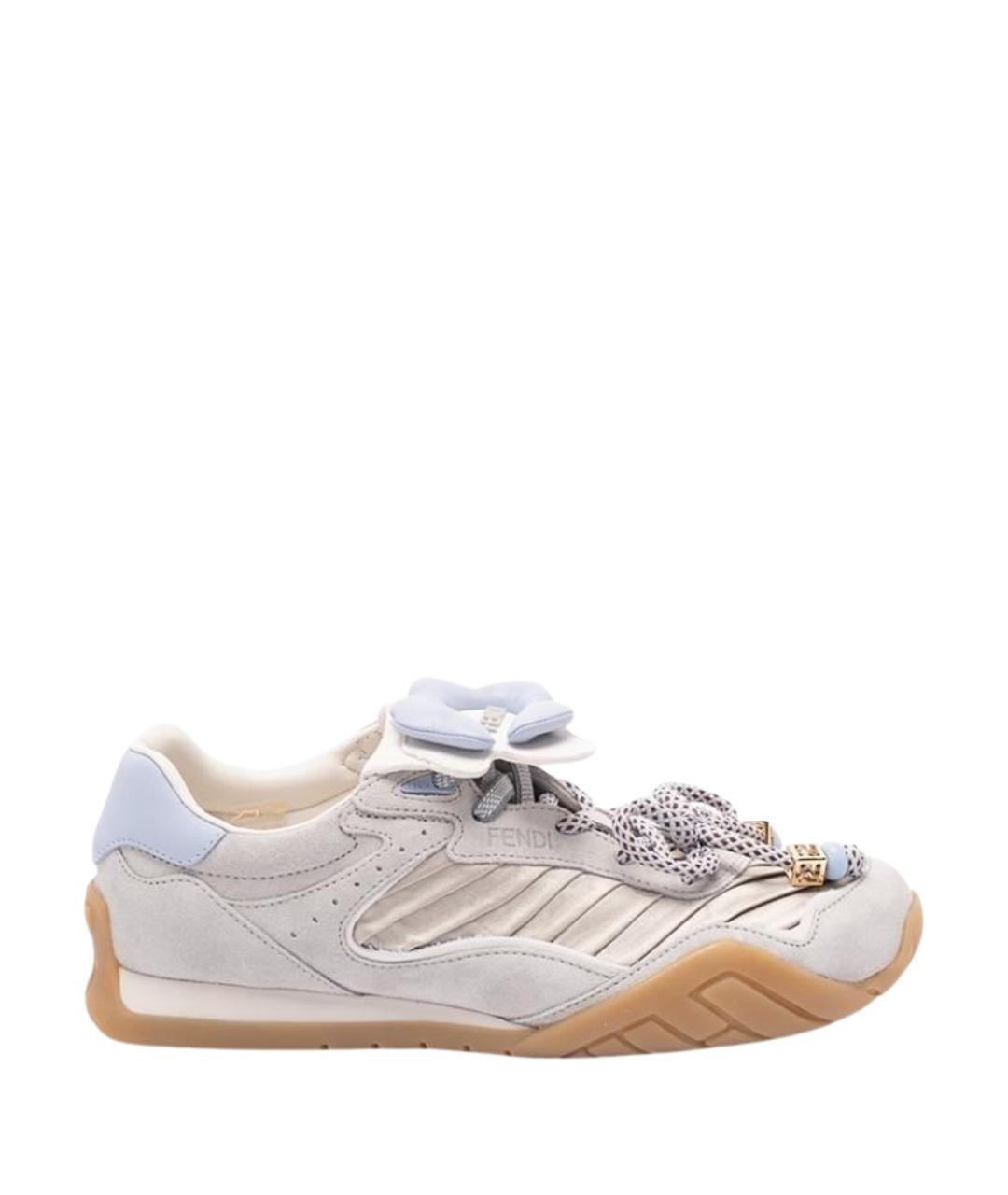 FENDI Мульти кожаные кроссовки, фото 1