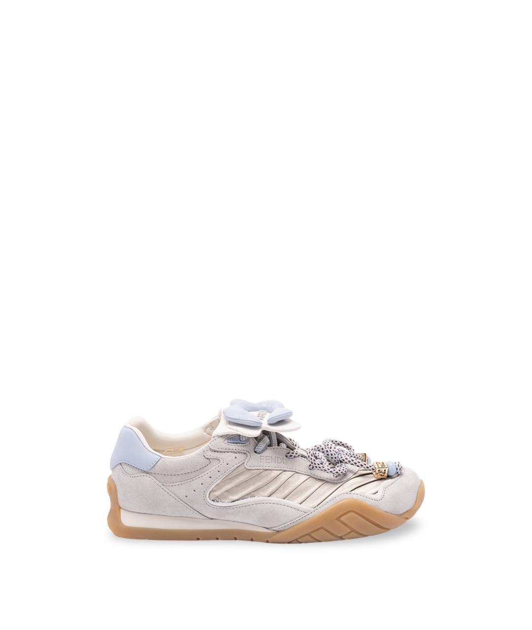 FENDI Мульти кожаные кроссовки, фото 7