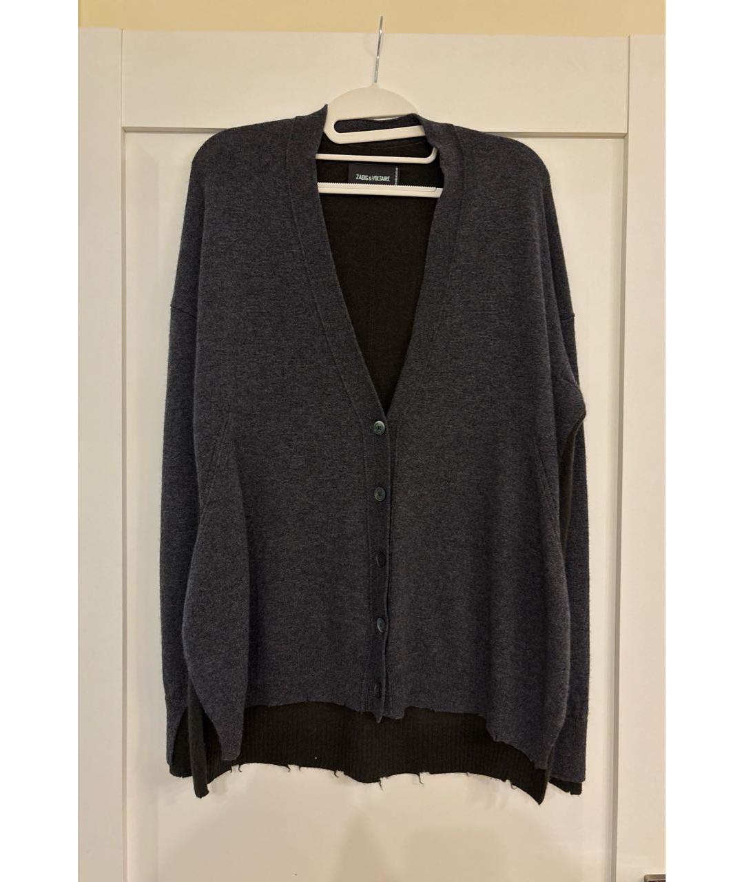 ZADIG & VOLTAIRE Антрацитовый кашемировый кардиган, фото 7