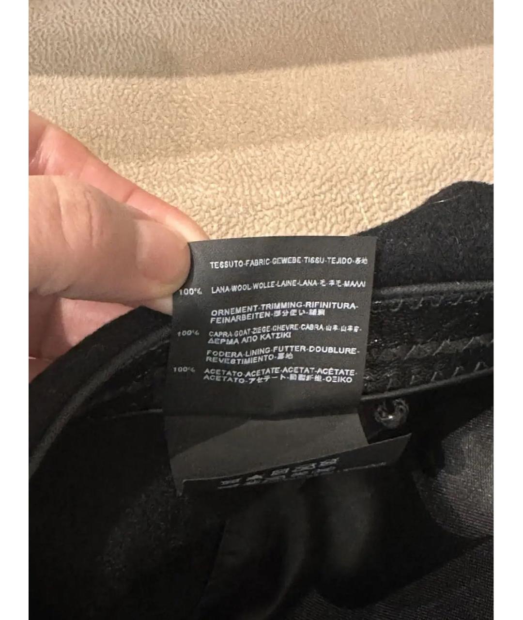 SAINT LAURENT Черная шерстяная шапка, фото 7