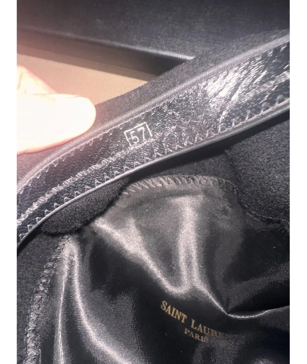 SAINT LAURENT Черная шерстяная шапка, фото 5