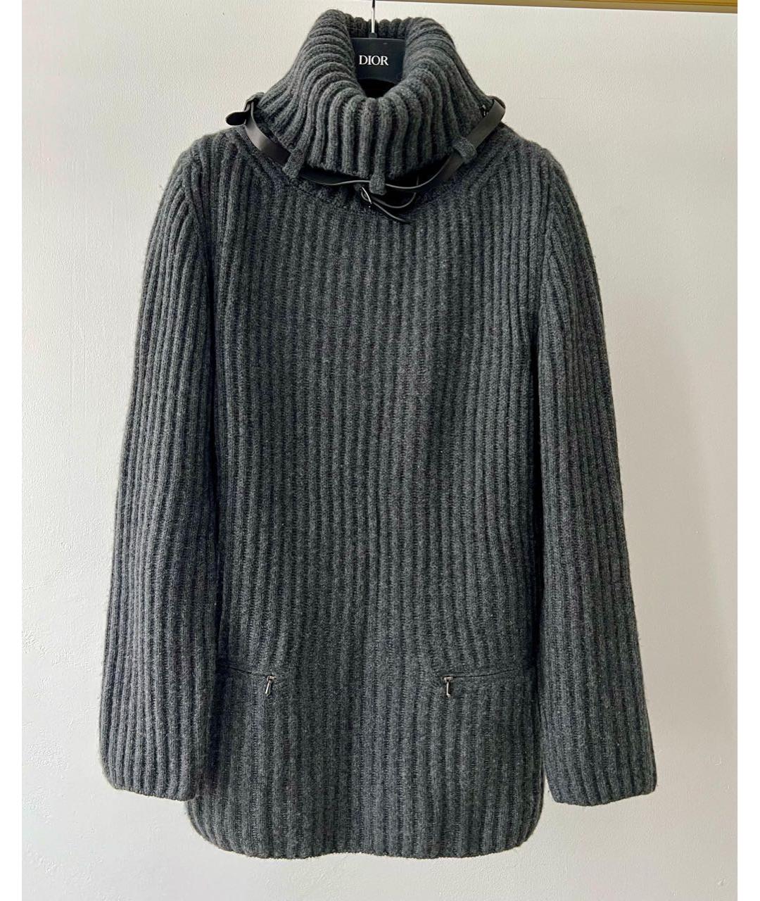 HERMES Антрацитовый кашемировый джемпер / свитер, фото 9