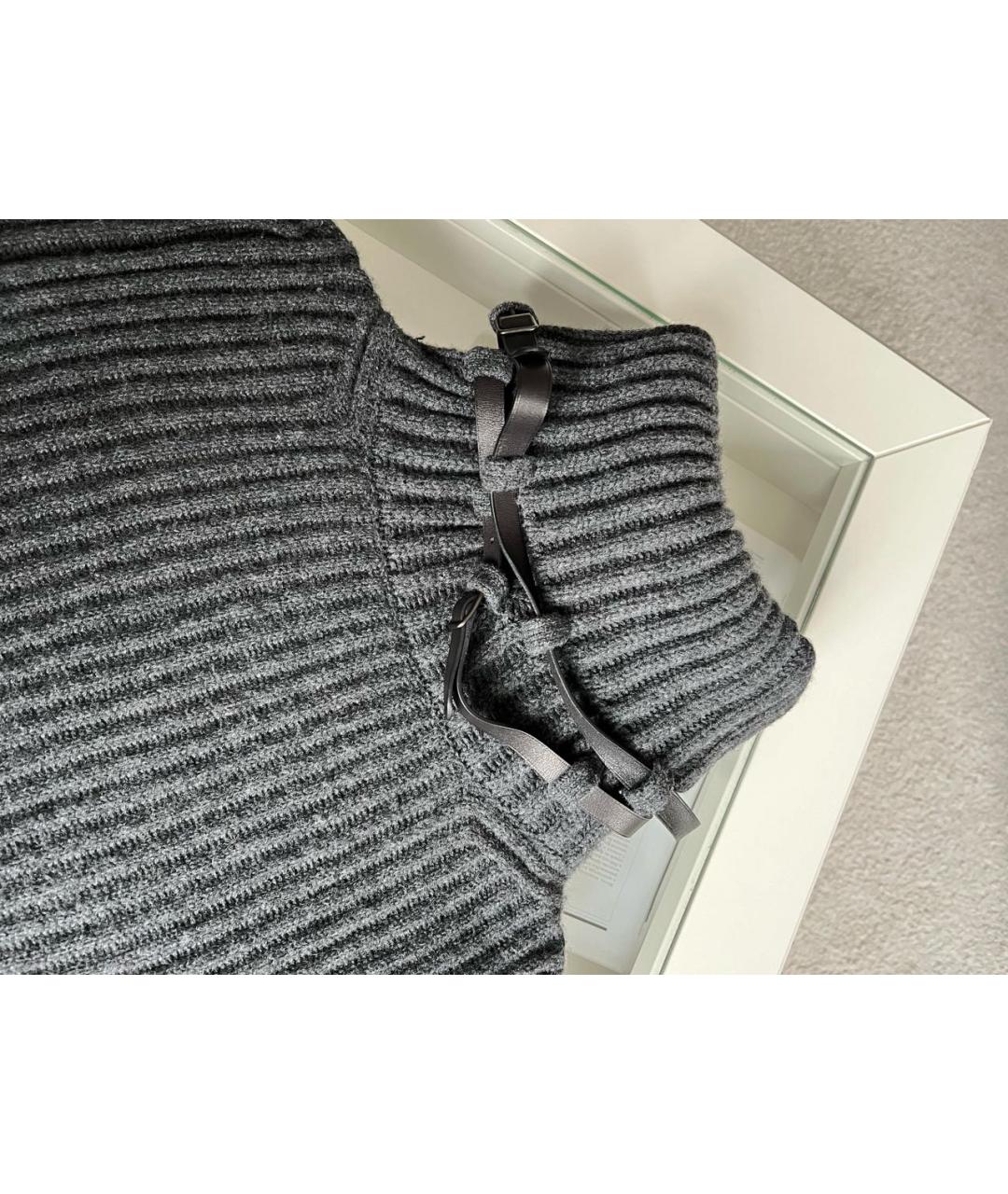 HERMES Антрацитовый кашемировый джемпер / свитер, фото 3