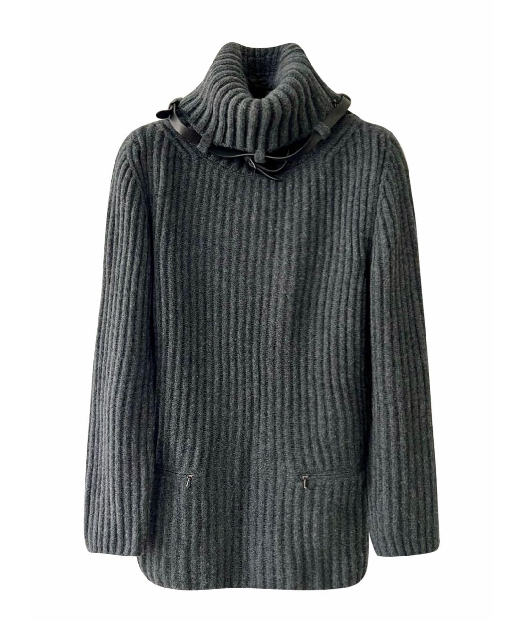 HERMES Антрацитовый кашемировый джемпер / свитер, фото 1