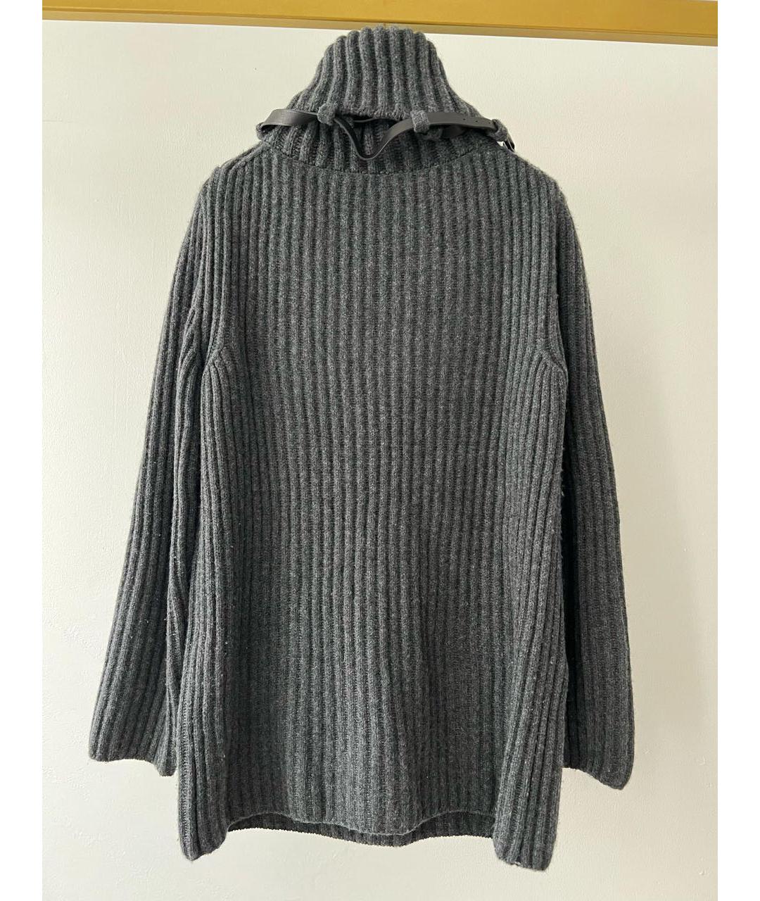 HERMES Антрацитовый кашемировый джемпер / свитер, фото 2