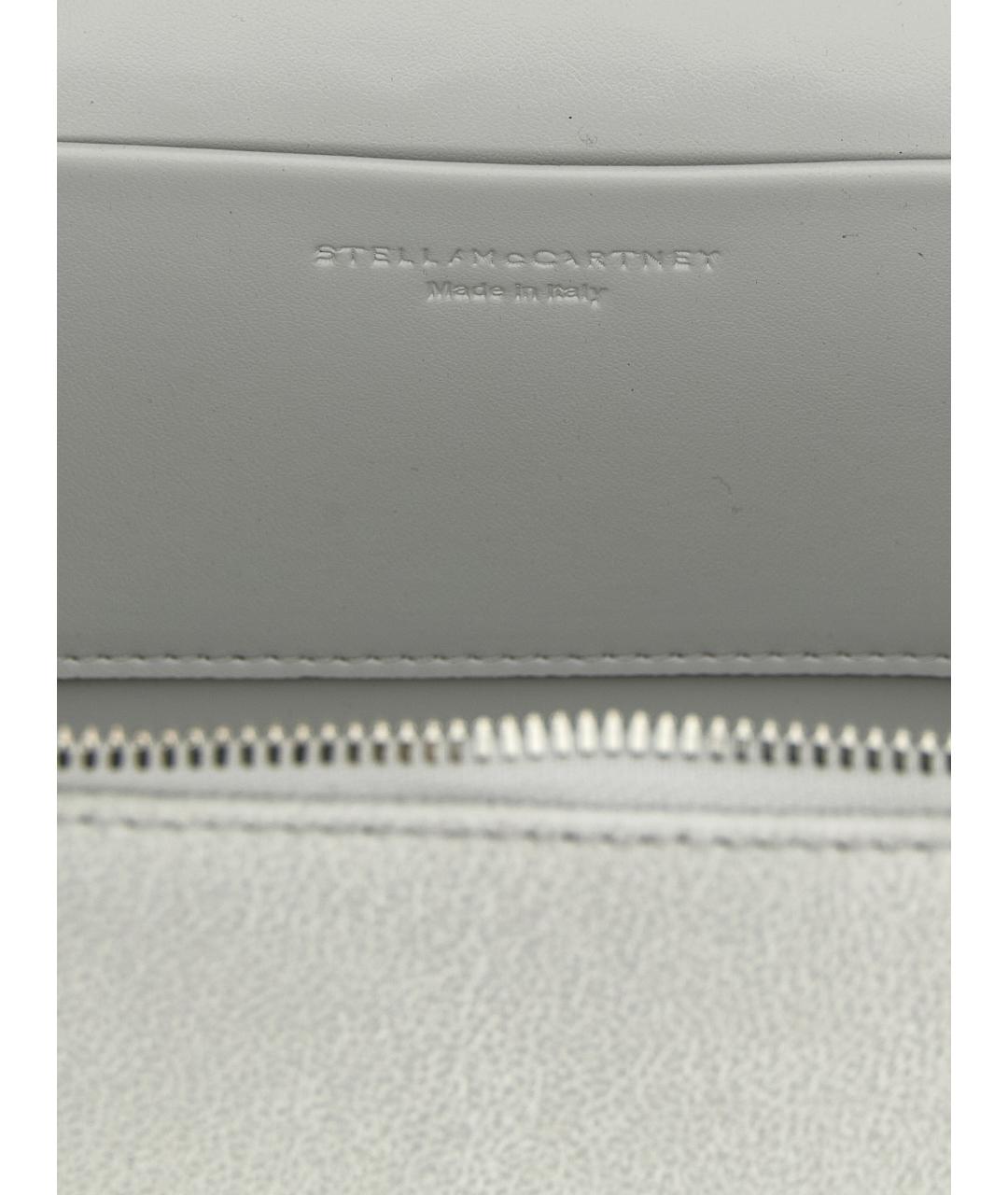 STELLA MCCARTNEY Серая сумка через плечо из искусственной кожи, фото 4