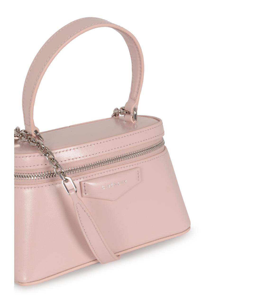 GIVENCHY Розовая кожаная сумка с короткими ручками, фото 4