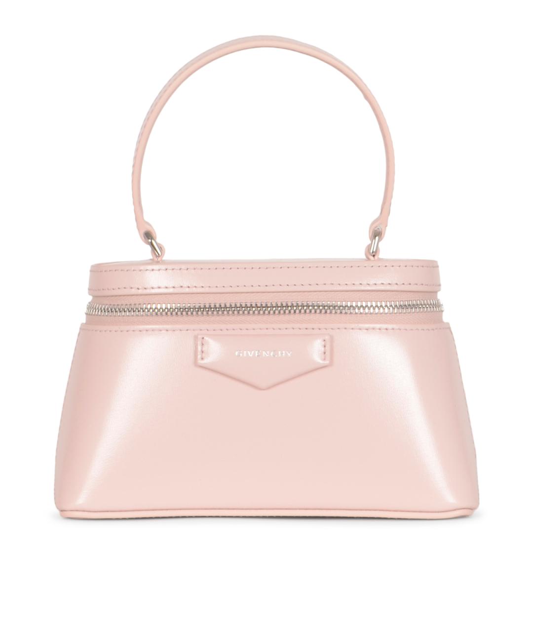GIVENCHY Розовая кожаная сумка с короткими ручками, фото 1