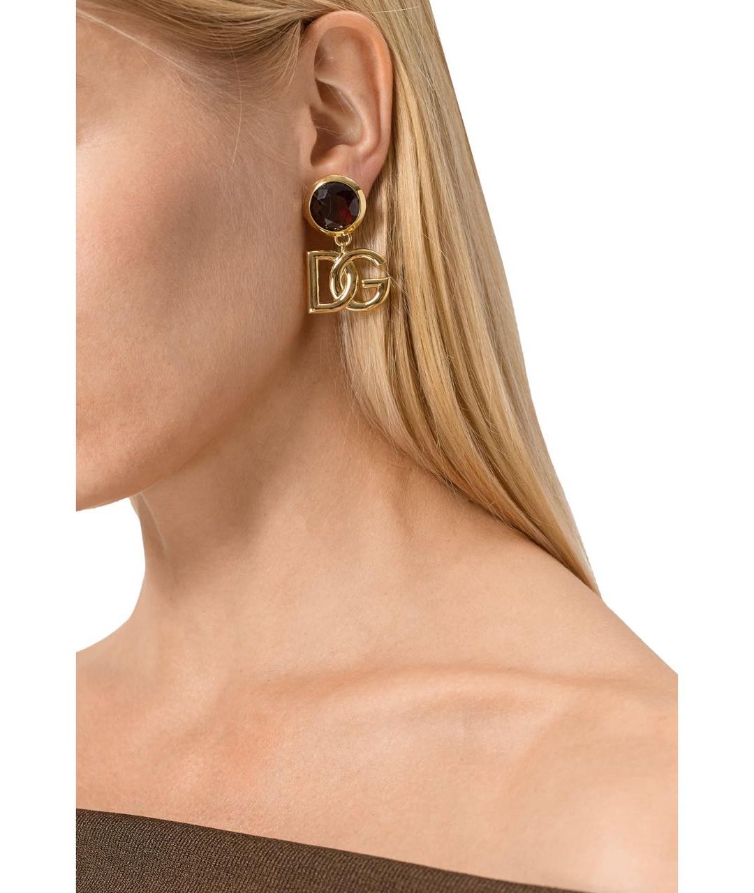 DOLCE&GABBANA Золотые серьги, фото 3