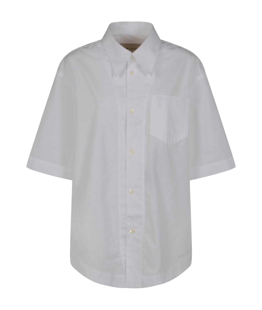 Ami Paris Белая хлопковая рубашка, фото 1