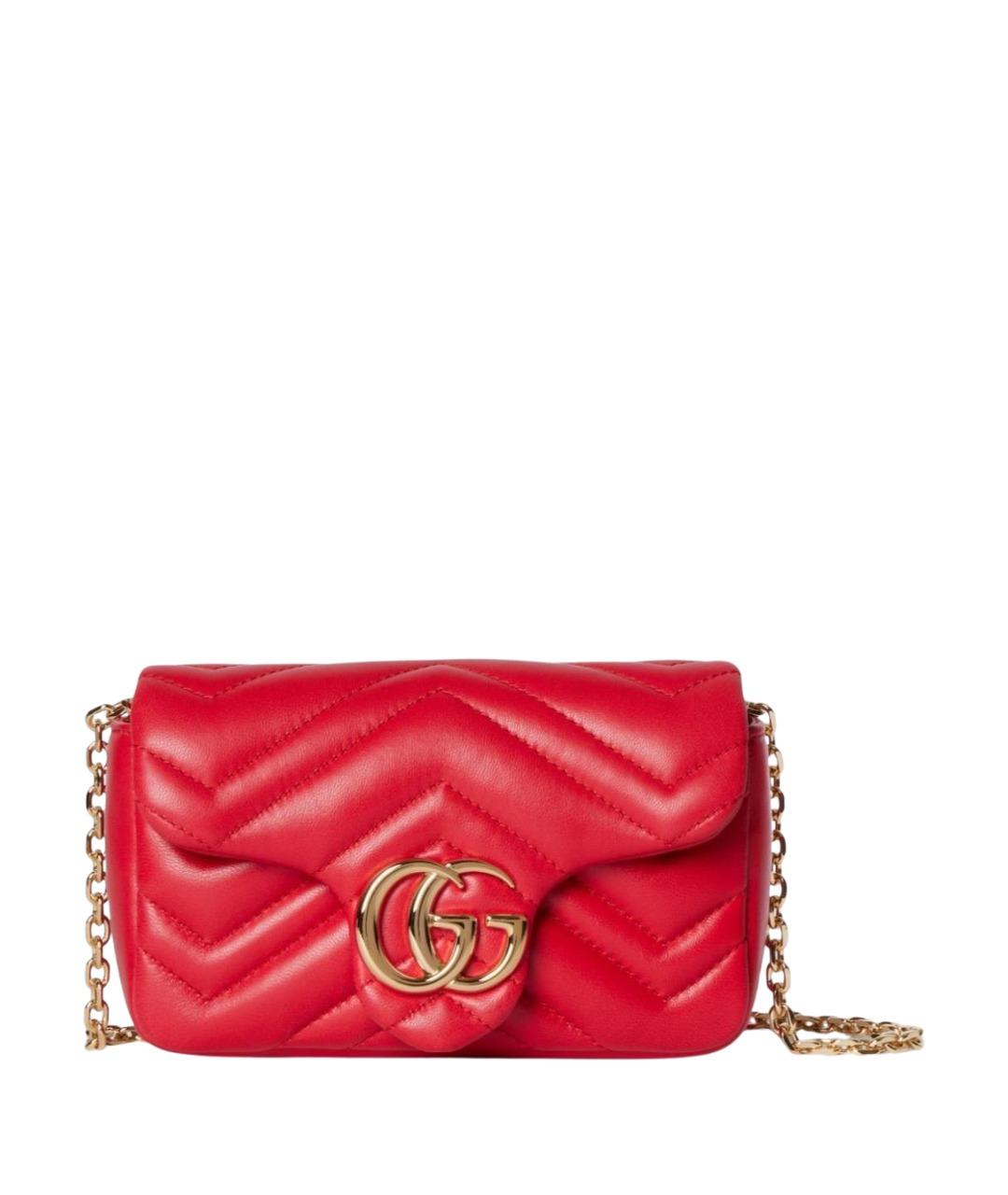 GUCCI Красная сумка через плечо, фото 1