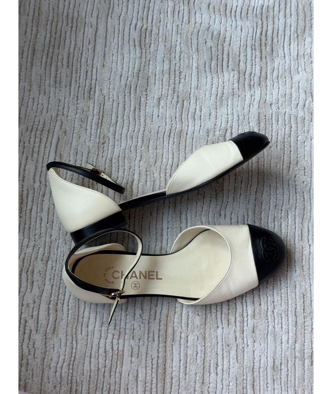 CHANEL Кожаные балетки, фото 3