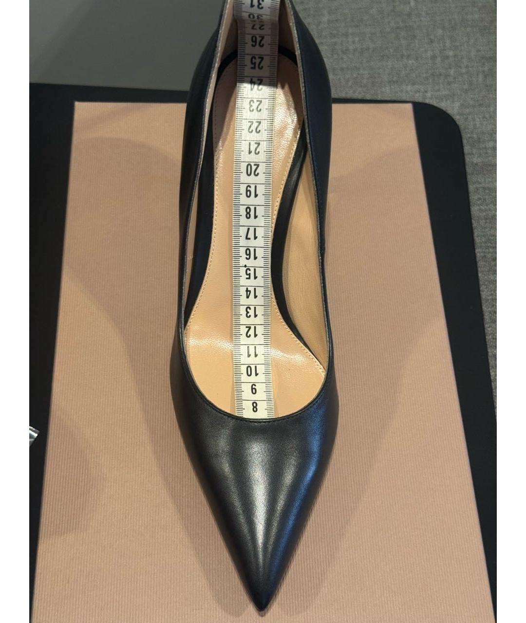 GIANVITO ROSSI Черные кожаные туфли, фото 2