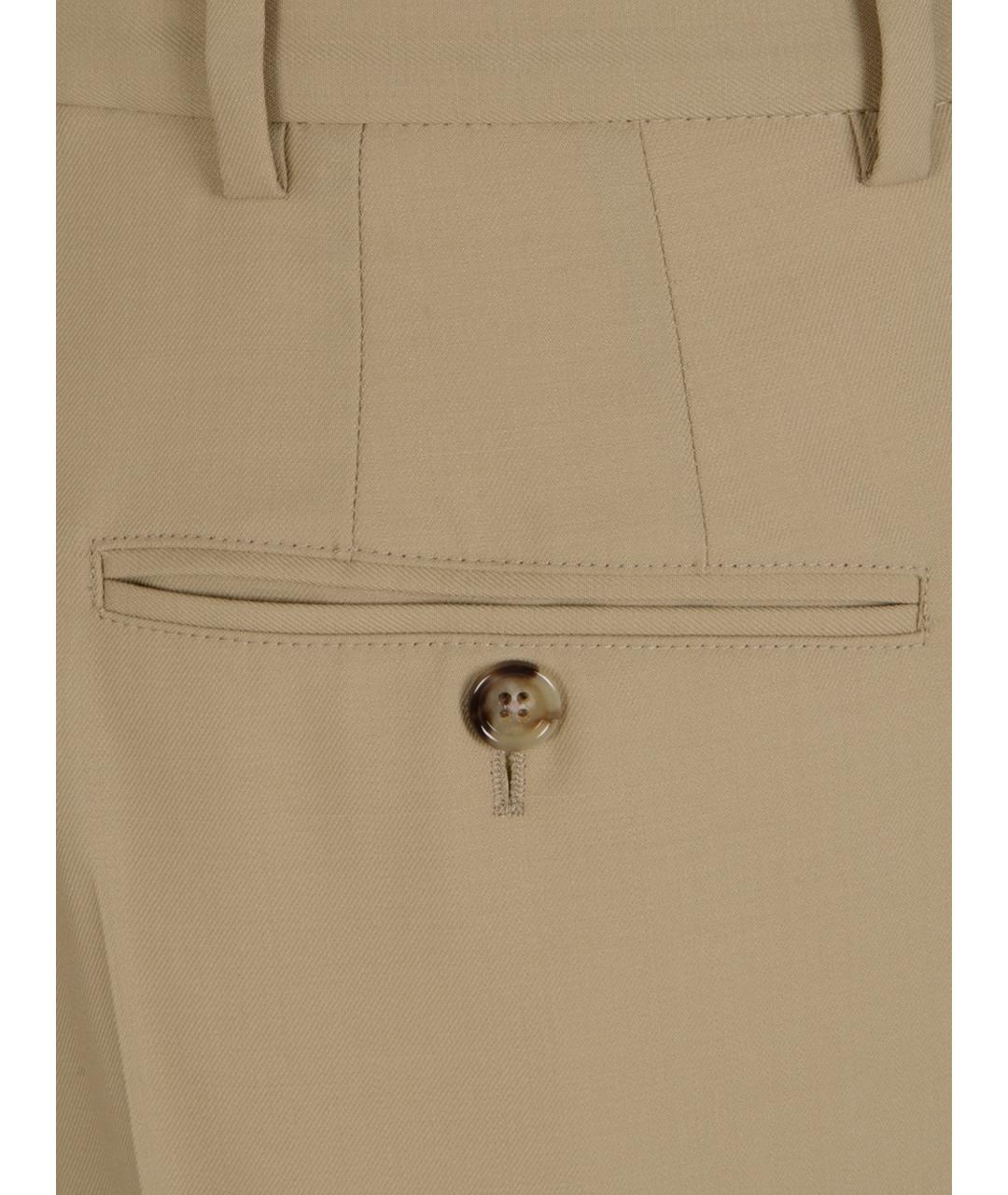 Ami Paris Бежевые шерстяные шорты, фото 3