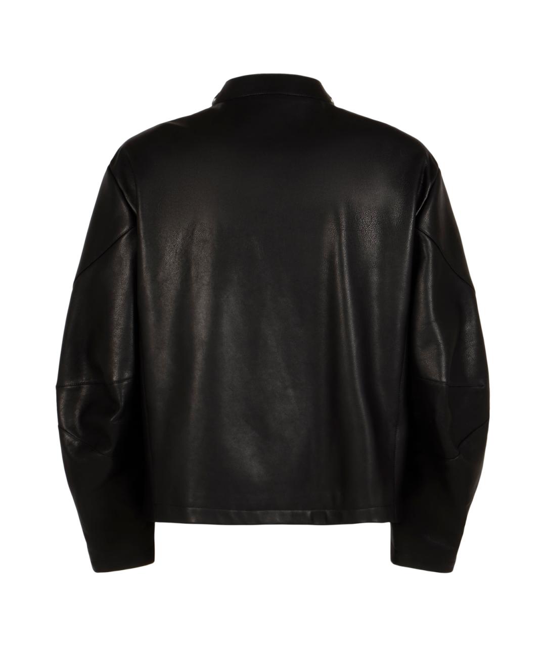 GUCCI Черная кожаная куртка, фото 2