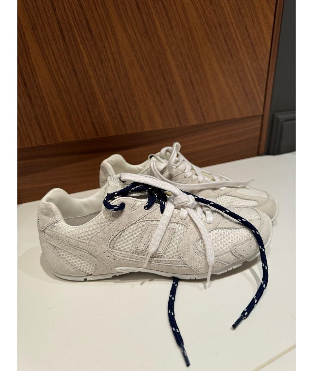 MIU MIU Белые замшевые кеды, фото 6