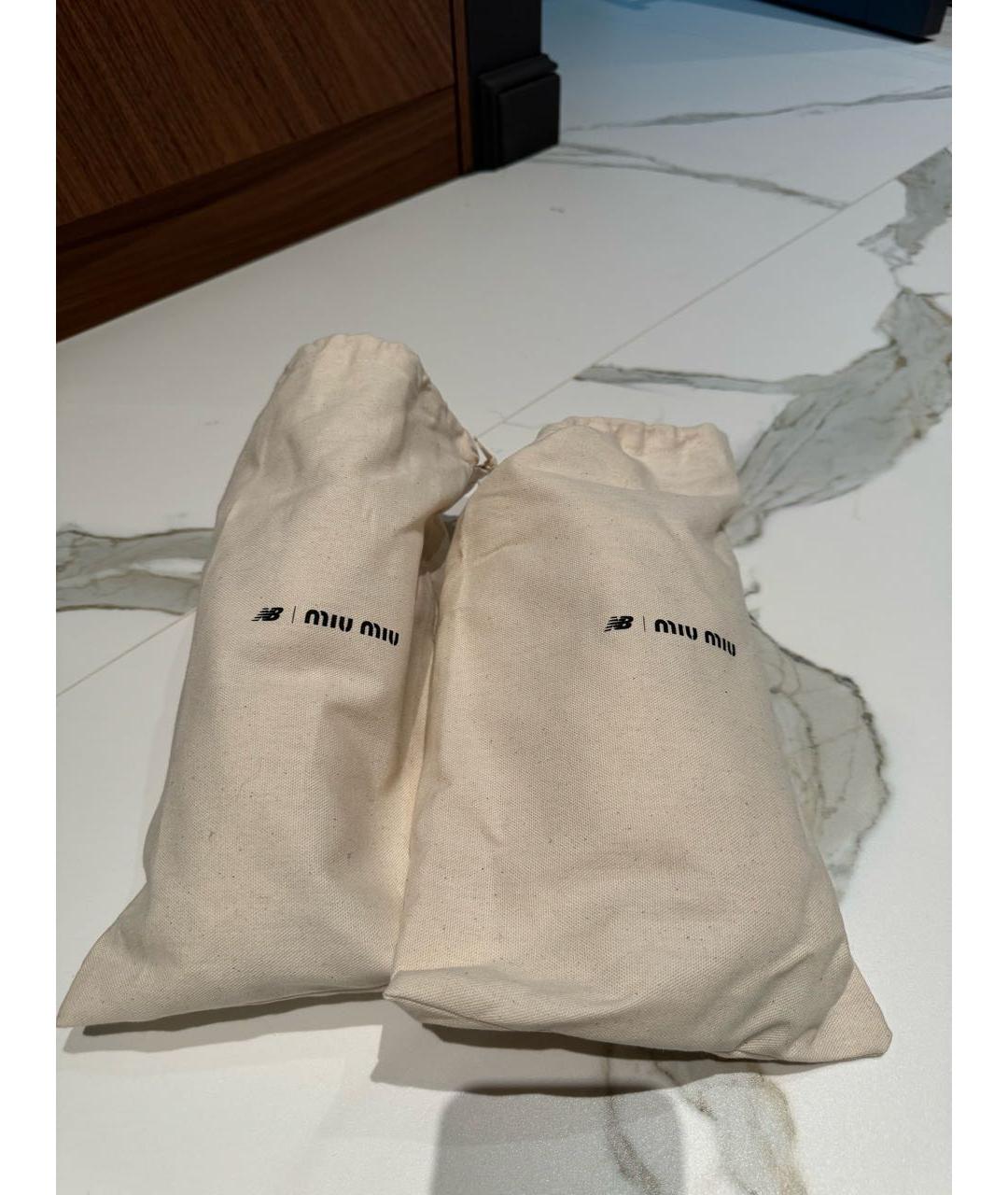 MIU MIU Белые замшевые кеды, фото 8