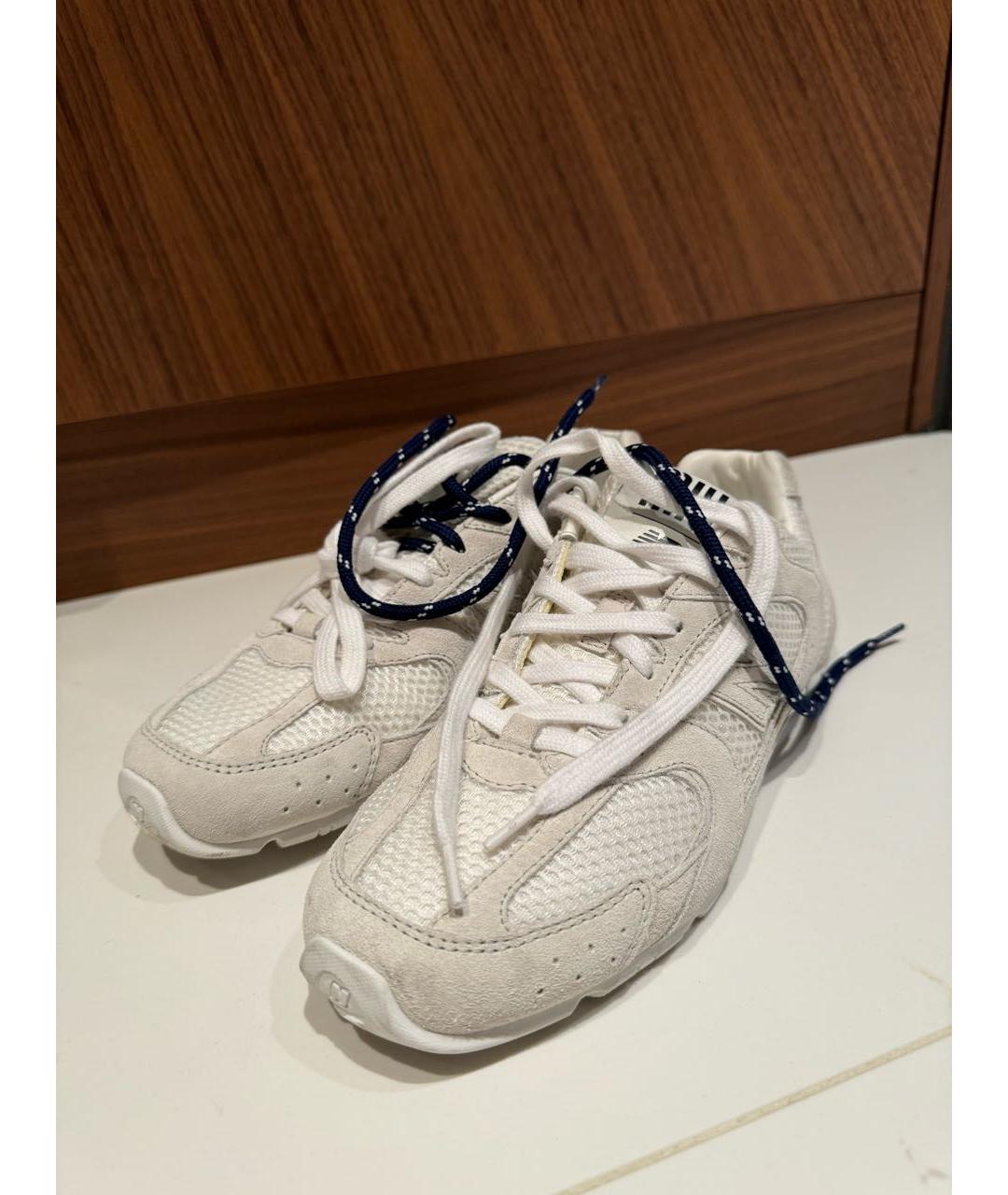 MIU MIU Белые замшевые кеды, фото 2