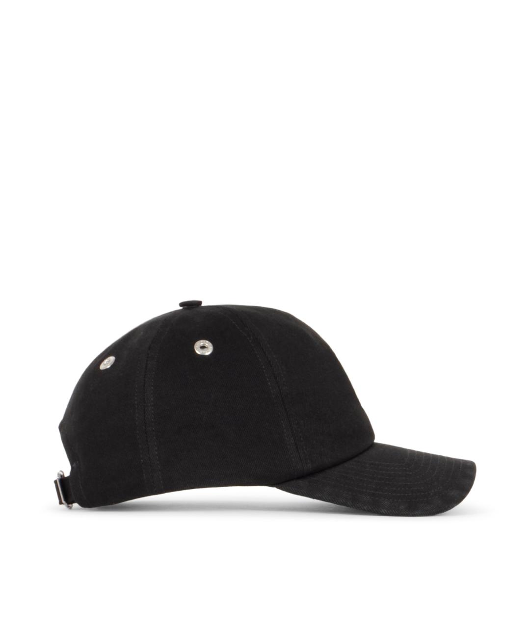 Ami Paris Черная хлопковая кепка/бейсболка, фото 2