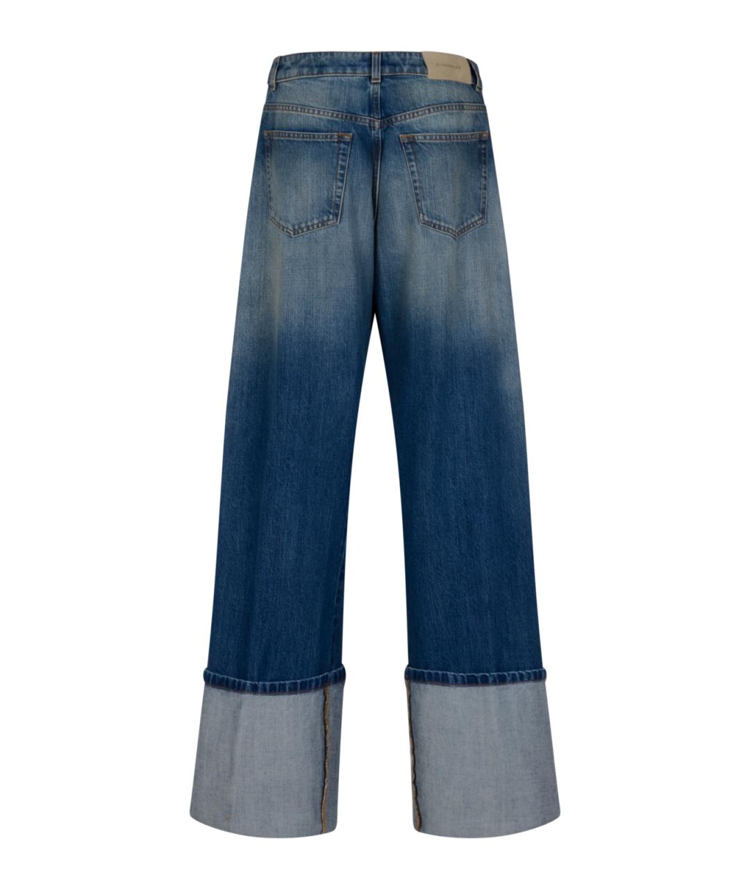 GIVENCHY Синие хлопковые прямые джинсы, фото 2