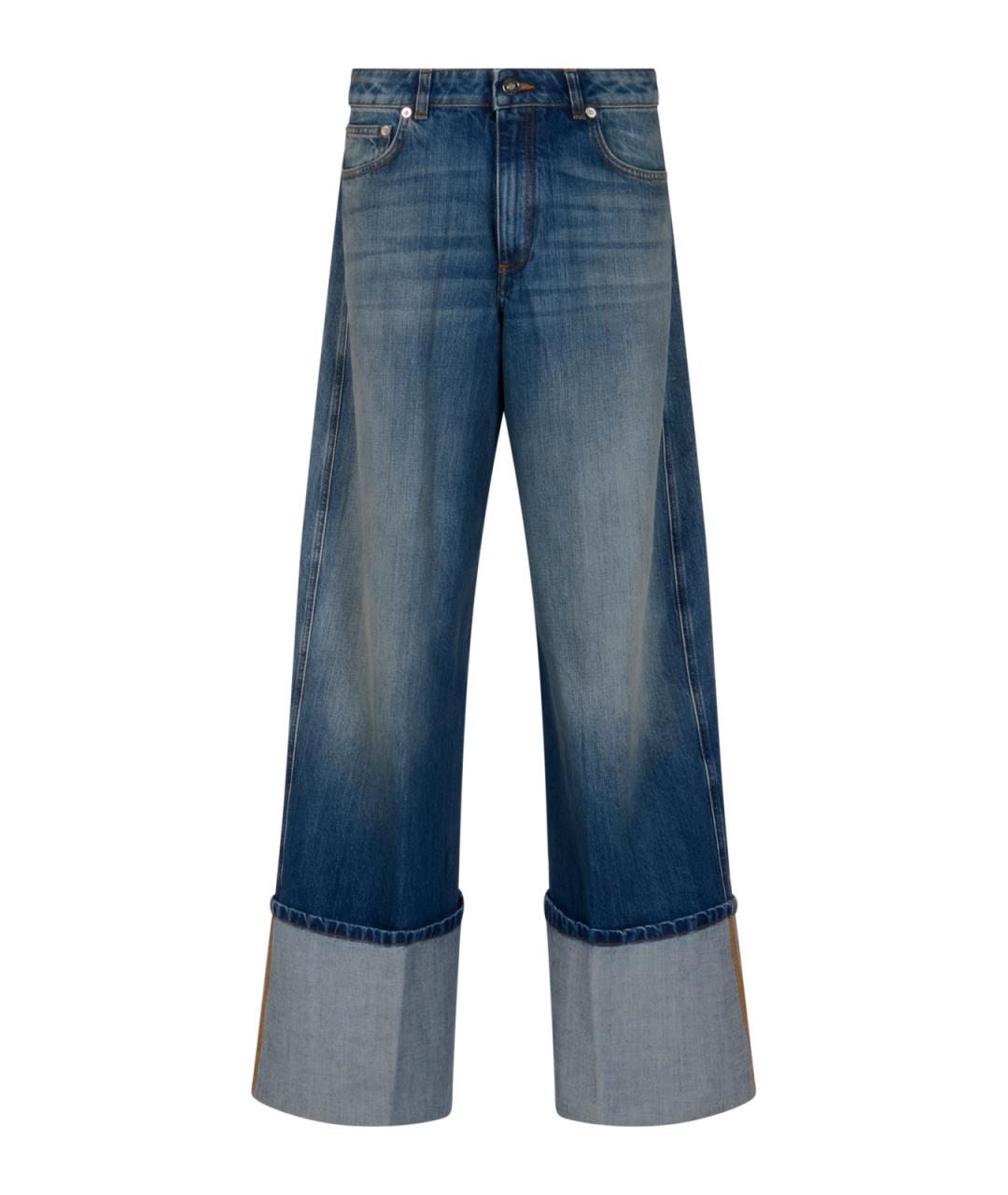 GIVENCHY Синие хлопковые прямые джинсы, фото 1