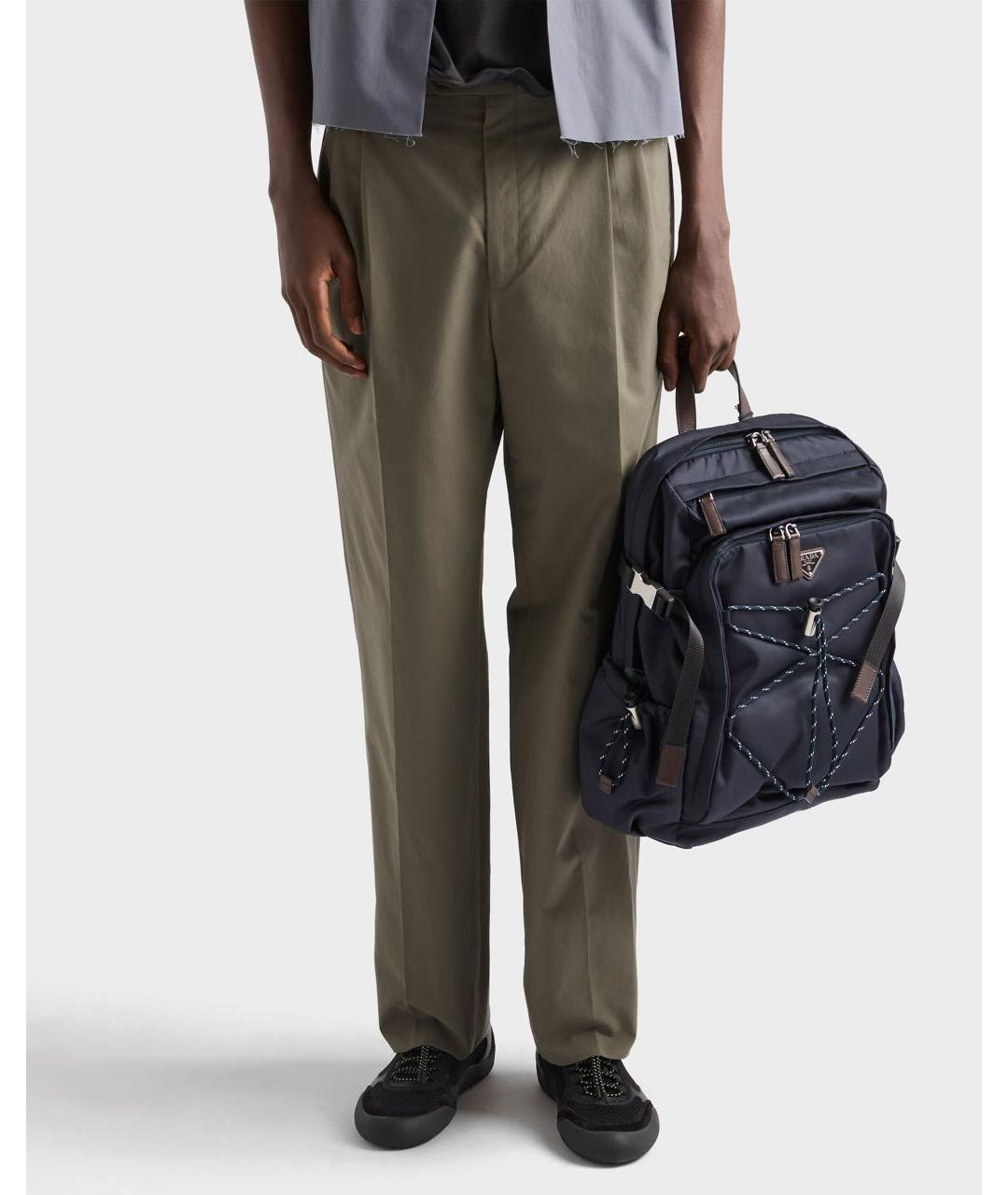 PRADA Черные низкие кроссовки / кеды, фото 6