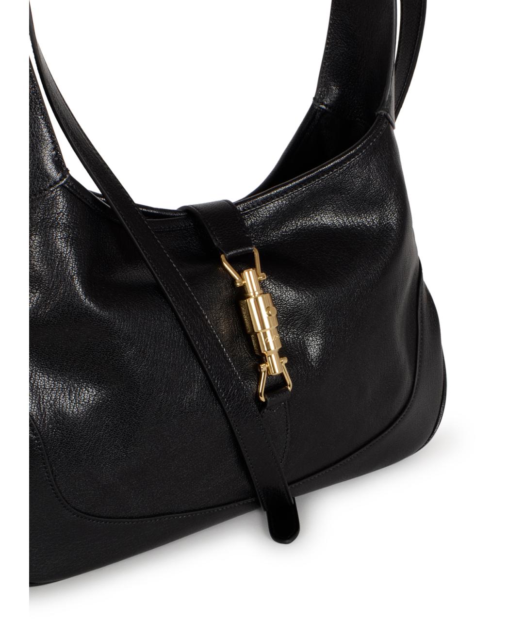 GUCCI Черная кожаная сумка через плечо, фото 5