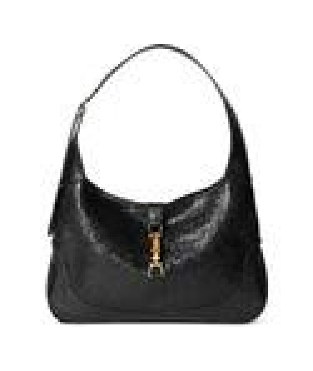 GUCCI Черная кожаная сумка через плечо, фото 1