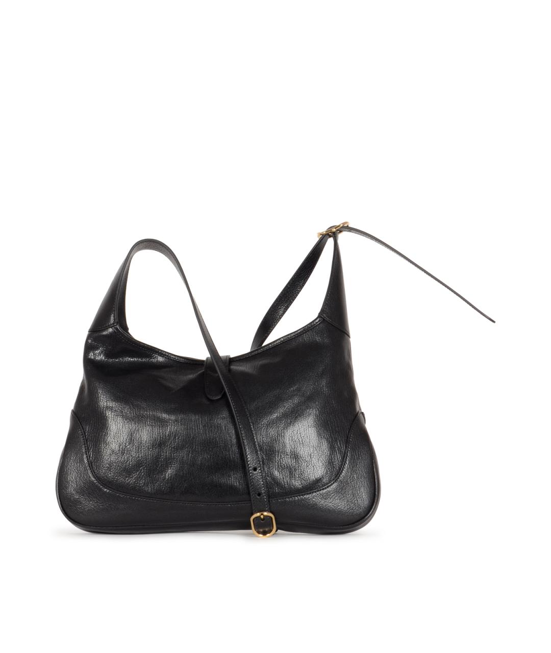 GUCCI Черная кожаная сумка через плечо, фото 4