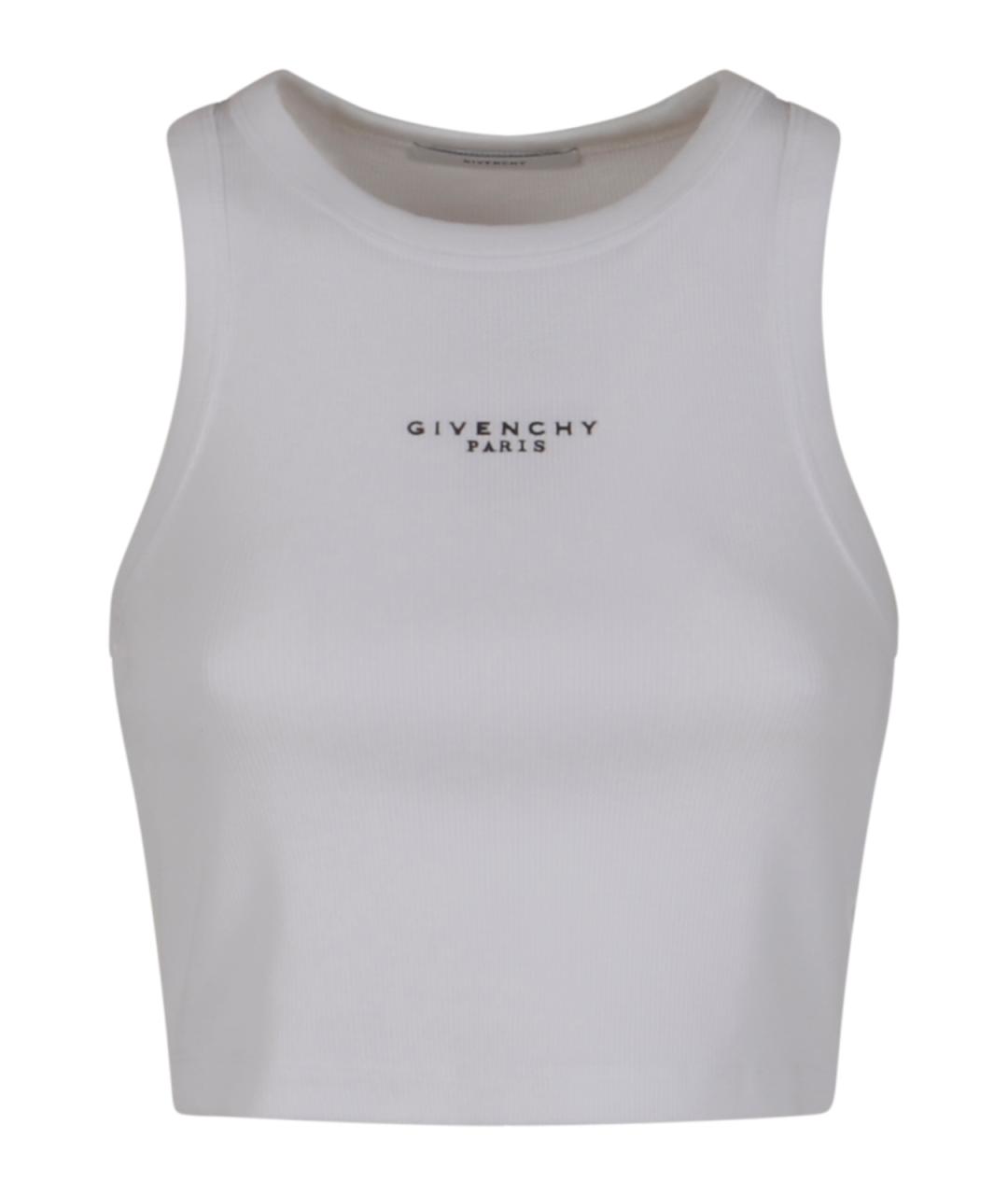 GIVENCHY Белая хлопковая майка, фото 1