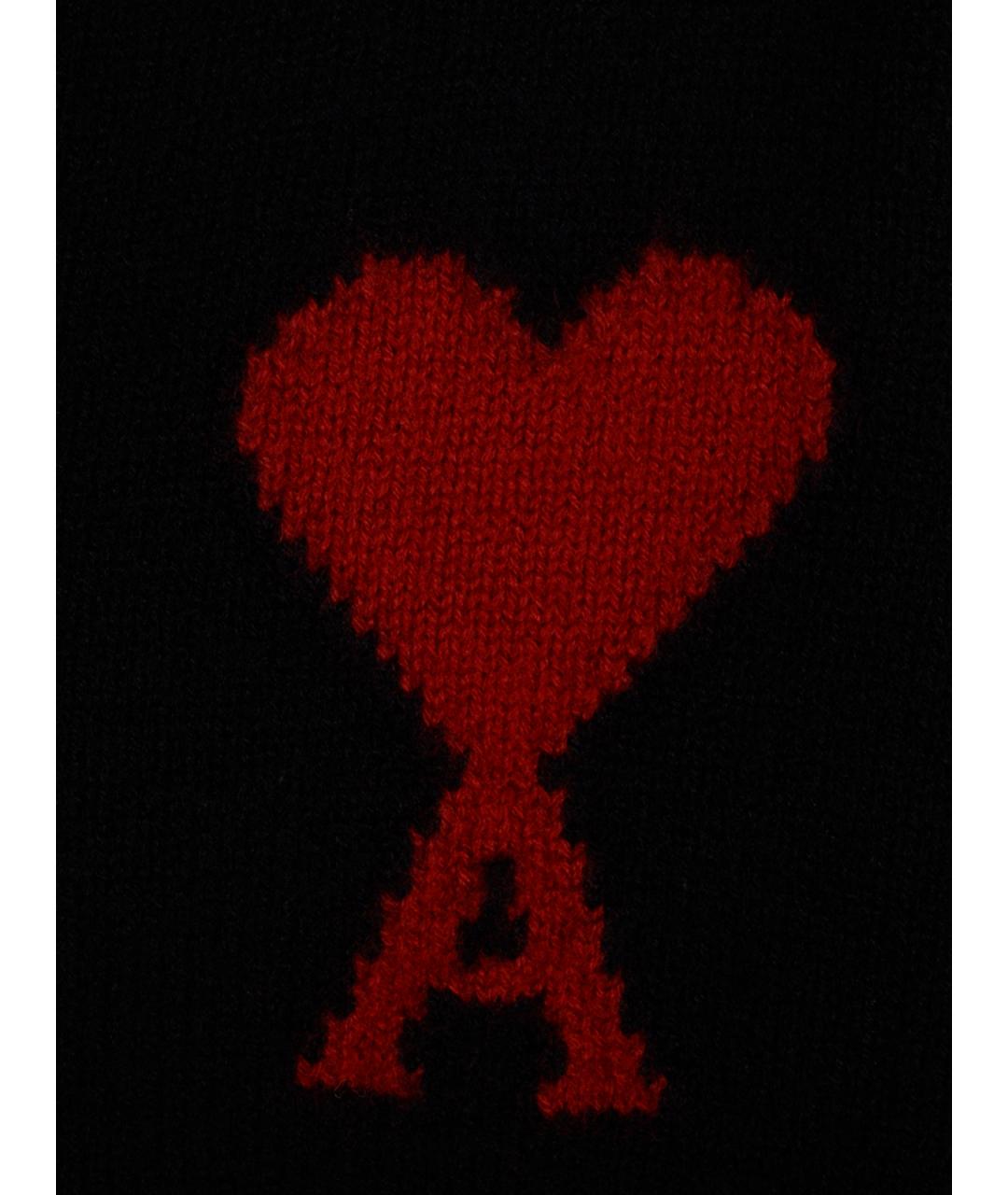 Ami Paris Черный шерстяной кардиган, фото 3