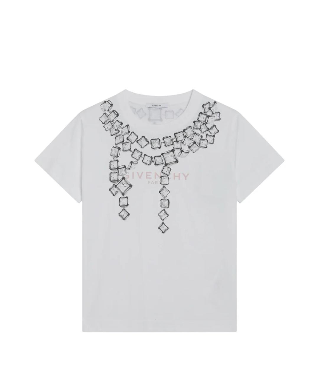 GIVENCHY Белая хлопковая футболка, фото 1