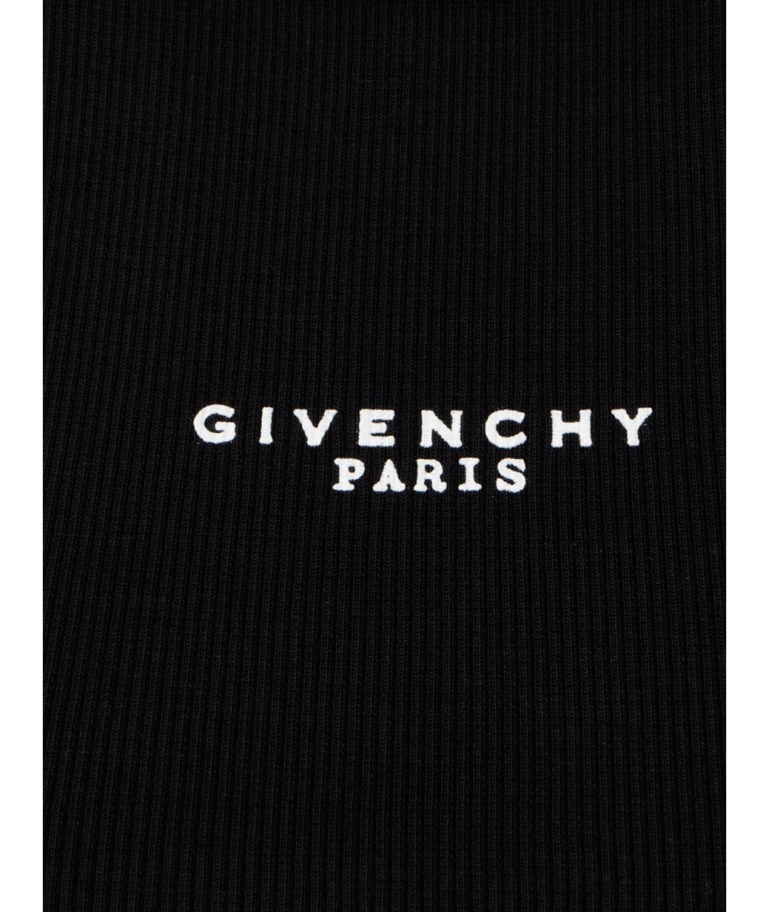GIVENCHY Черная хлопковая майка, фото 3