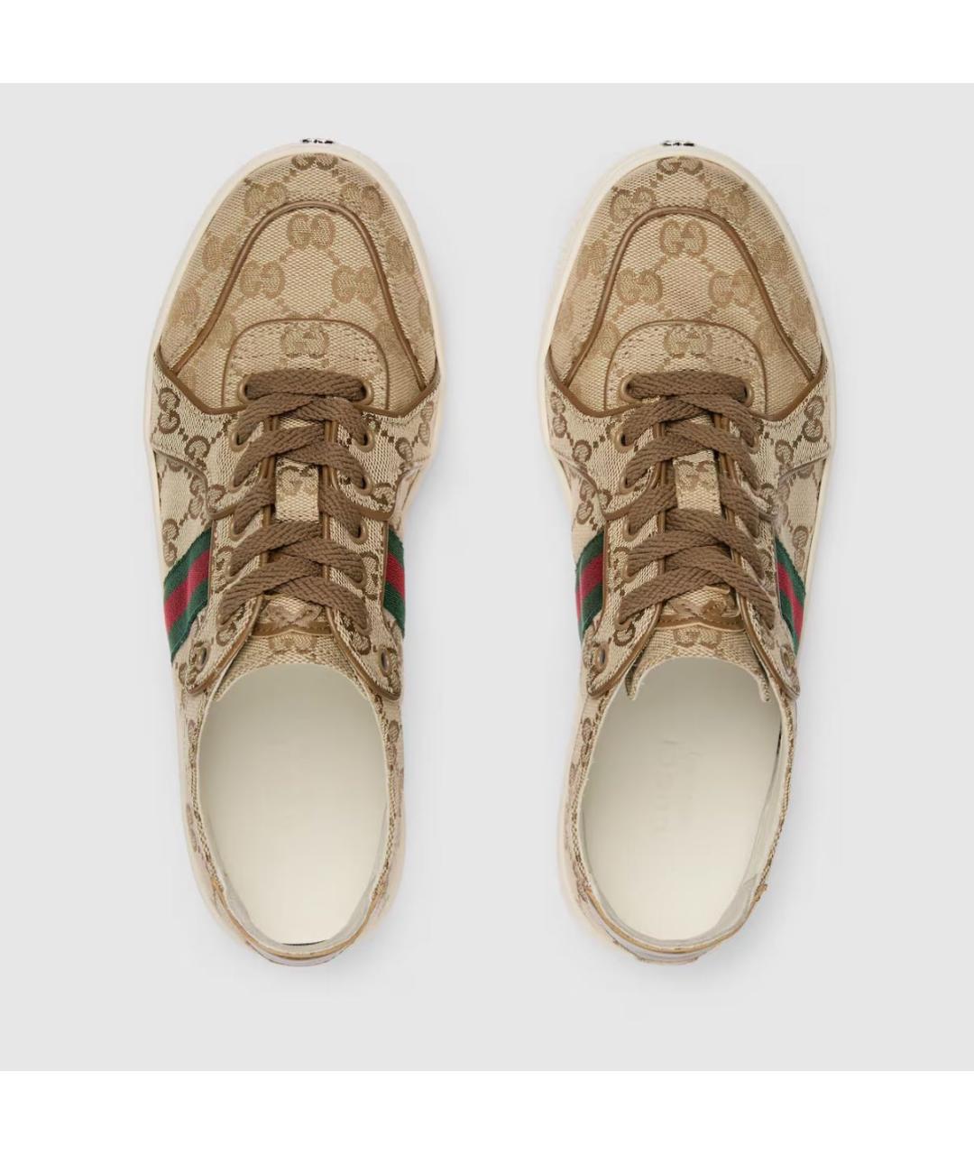 GUCCI Бежевые кроссовки, фото 5