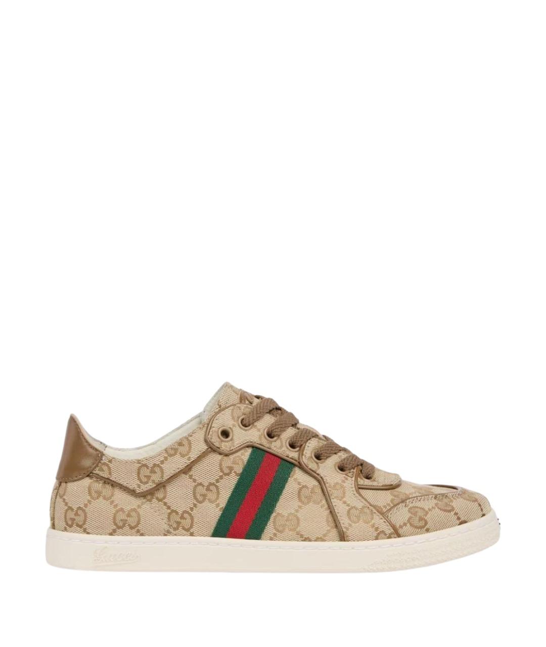 GUCCI Бежевые кроссовки, фото 1