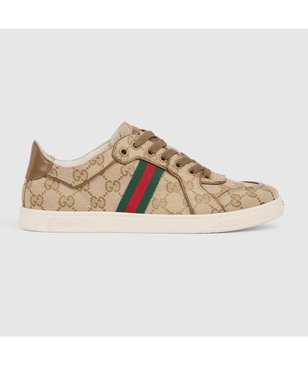 GUCCI Бежевые кроссовки, фото 7