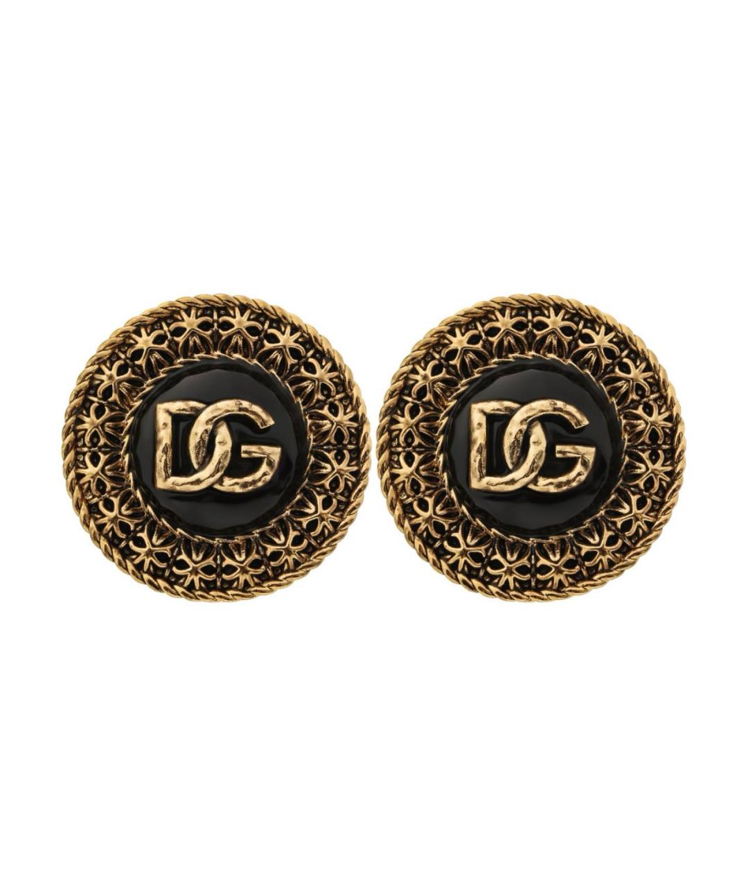 DOLCE&GABBANA Черные серьги, фото 1