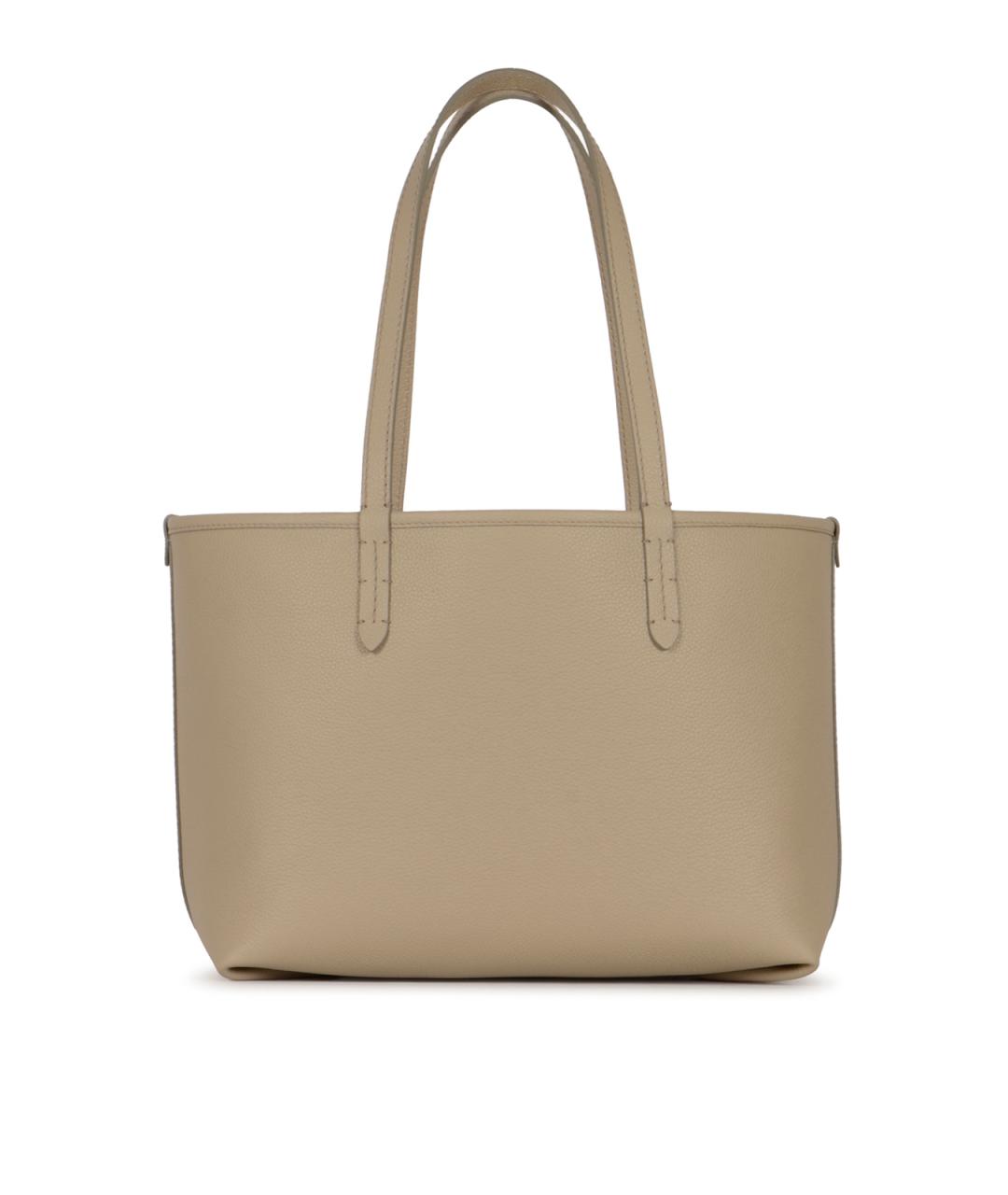 BURBERRY Бежевая кожаная сумка тоут, фото 3