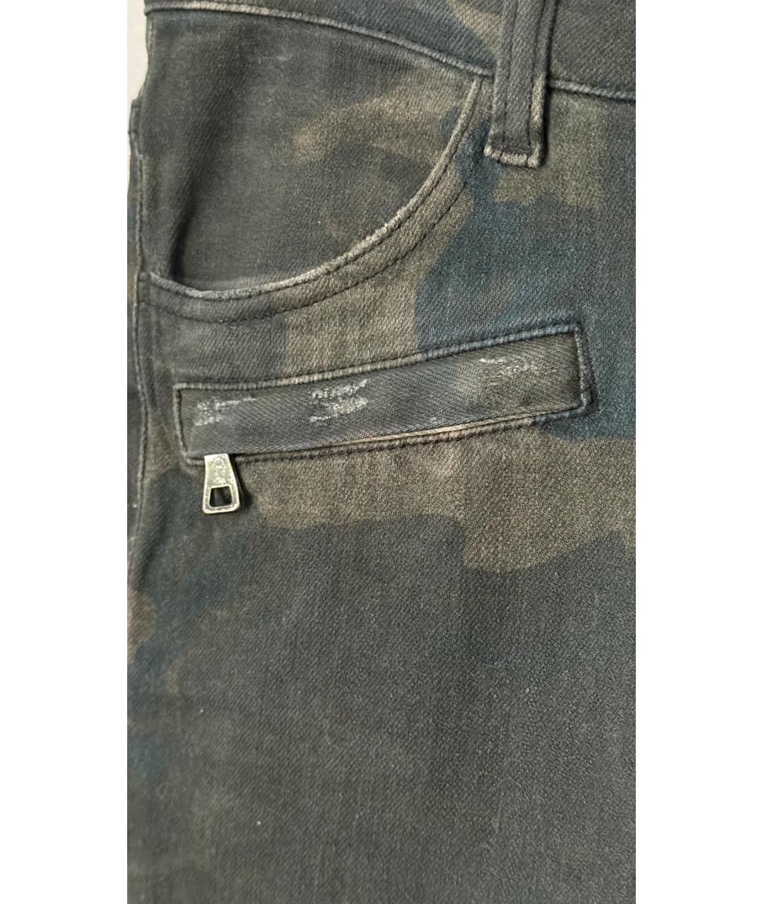 BALMAIN Хаки прямые джинсы, фото 5