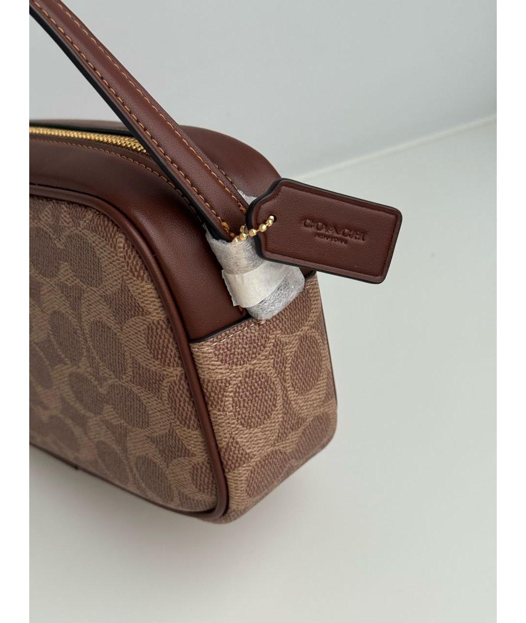 COACH Коричневая сумка через плечо, фото 5