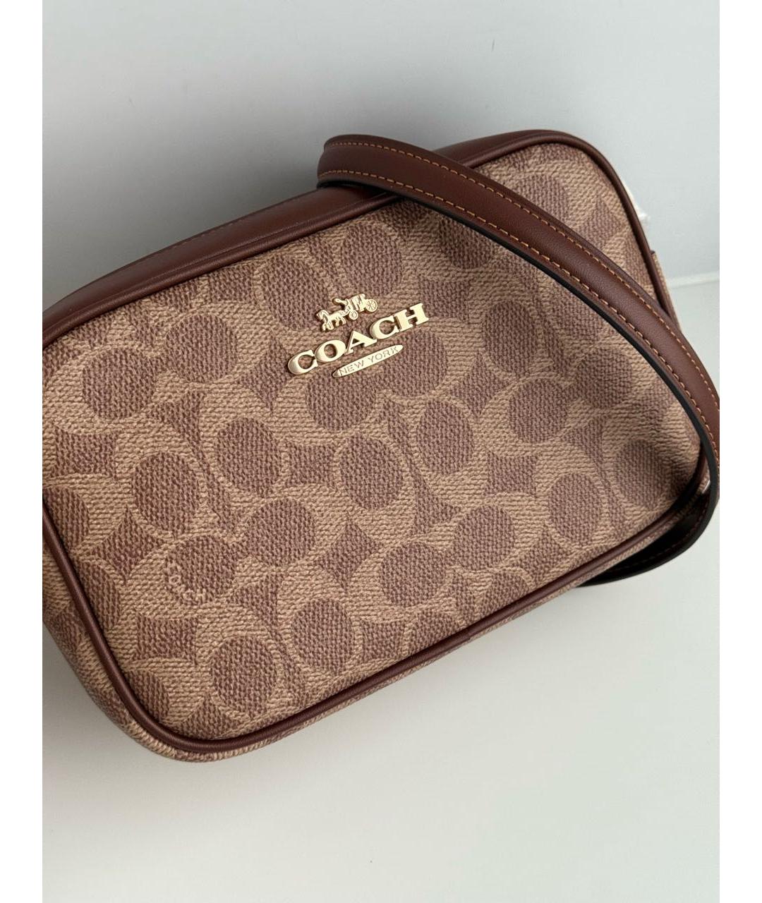 COACH Коричневая сумка через плечо, фото 8
